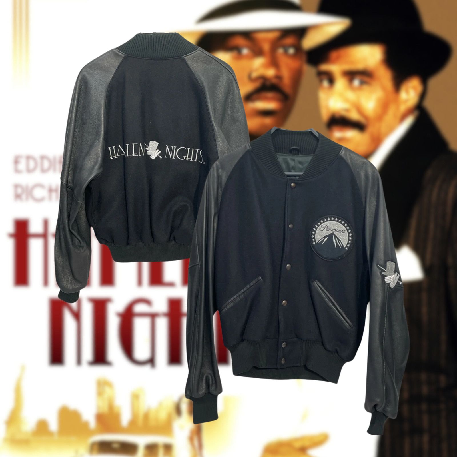 Harlem Nights Paramount Crew Jacket Mark Lipsky Roots M